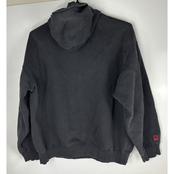 JNCO Jeans *Flawed Distressed Eagle Graphic Hoodie Black Mens XL Y2K Skater Punk - Picture 15 of 16